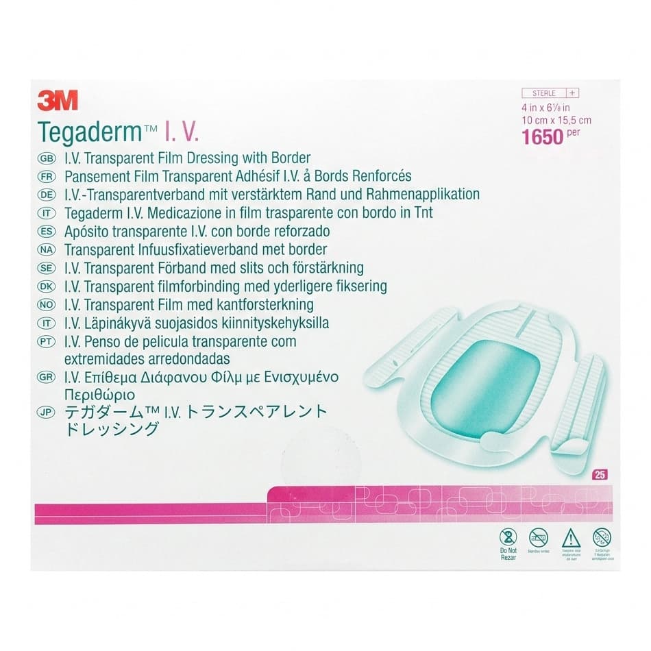 3M Tegaderm IV Transparent Adhesive Film Dressing with Border - Image 4
