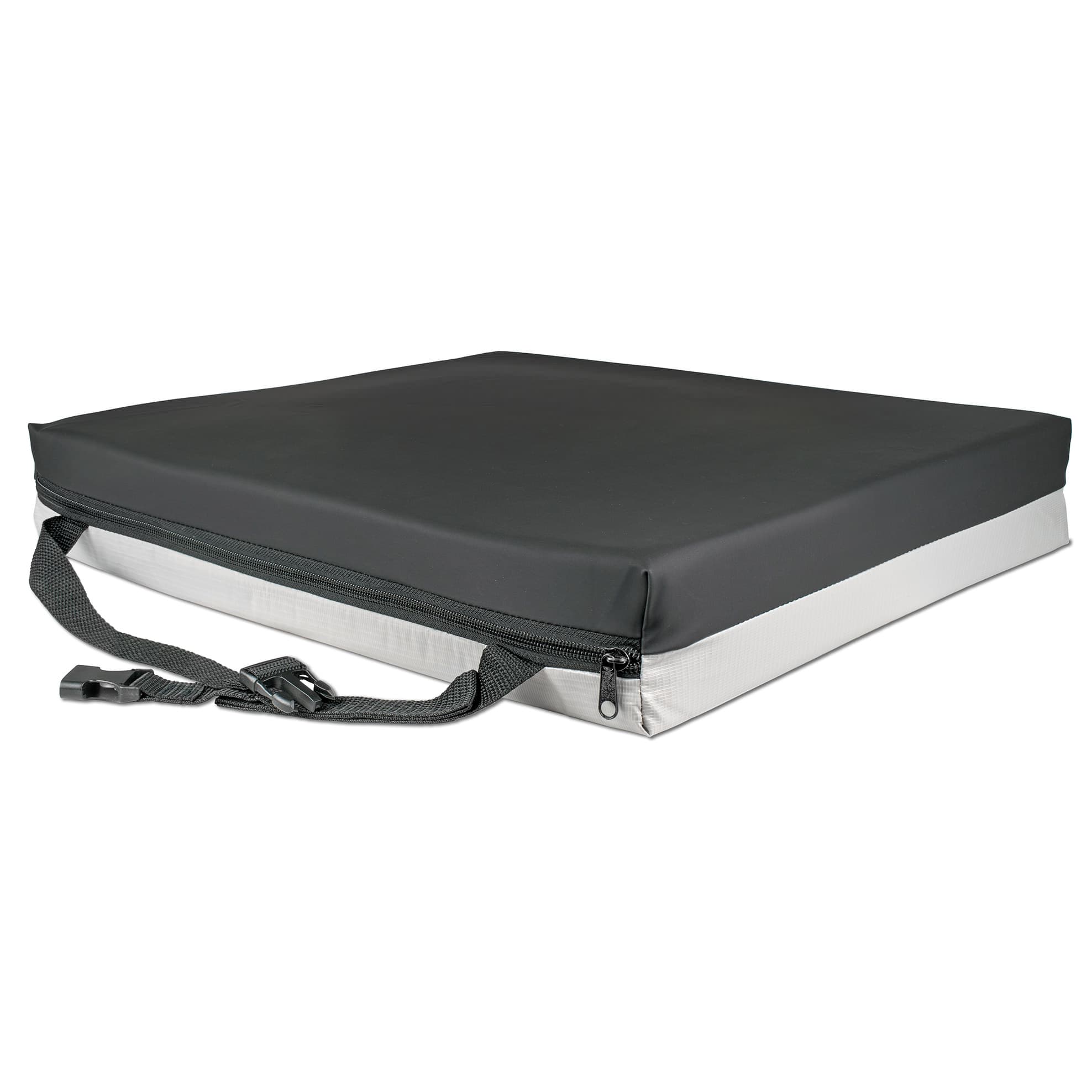 McKesson Gel Seat Cushion With Black Nylon Cover, 18 W X 16 D X 3 H Inch, 275 lbs. Weight Capacity - Image 1