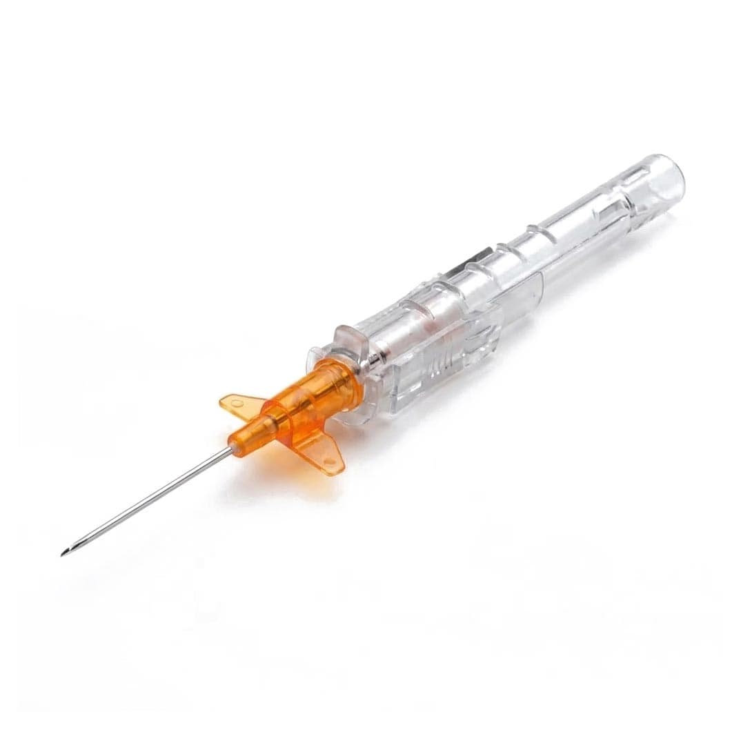 Protectiv-W Winged Hub Peripheral IV Catheter, 14 Gauge - Case of 200 - Image 1