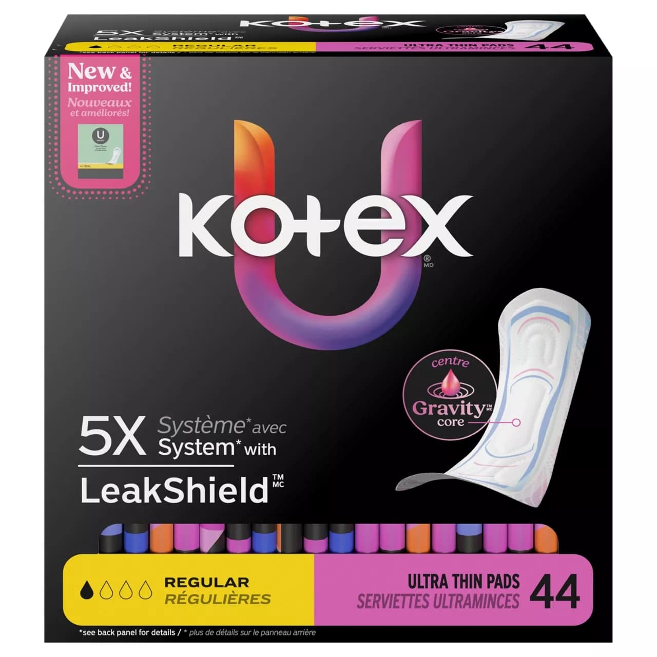 U by Kotex Clean & Secure Regular Ultra Thin Pads