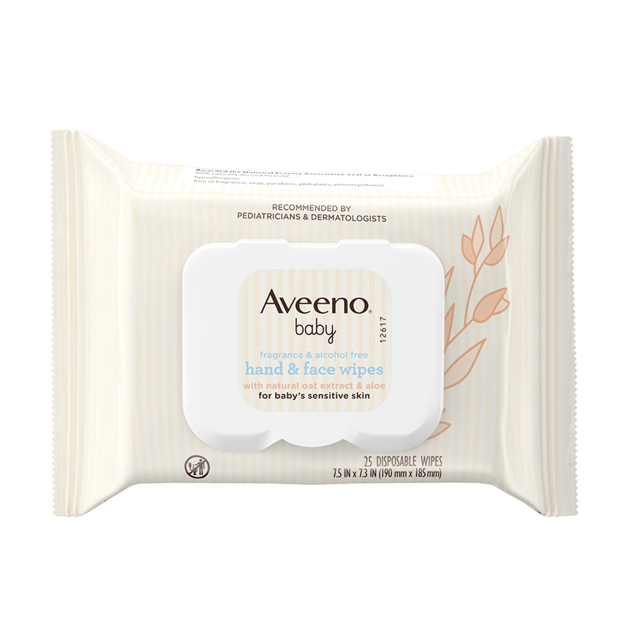 Aveeno Baby Soft Wipe Unscented - Package of 25