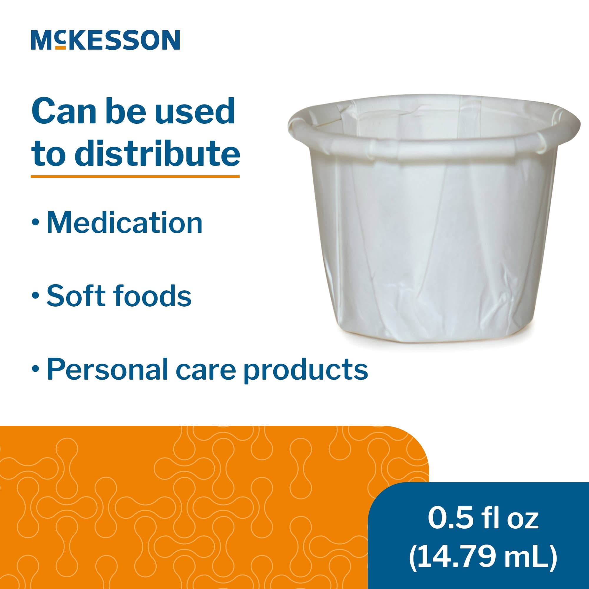 McKesson Souffle White Paper Disposable Cup - Image 2