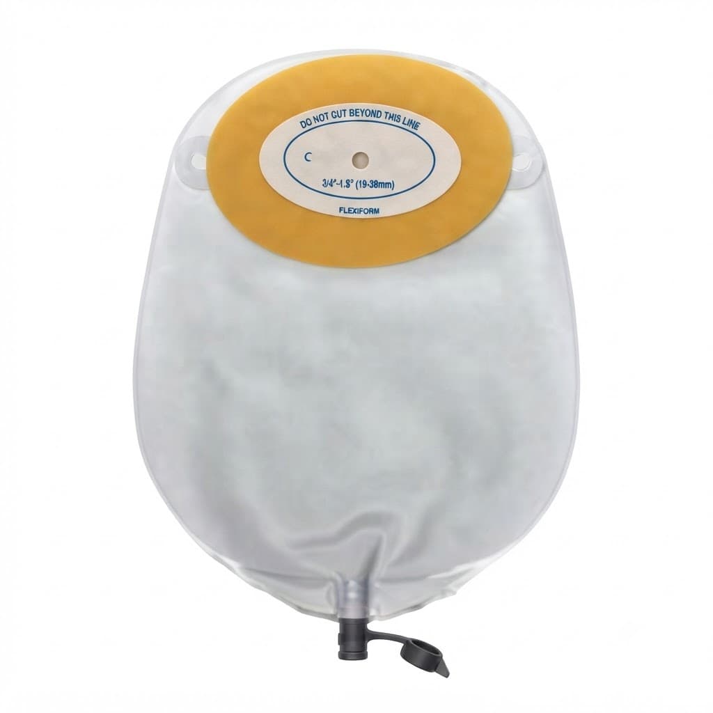Nu flex Midsize Trim to fit Urinary pouch, Oval A, Convex - Box of 10 - Image 1