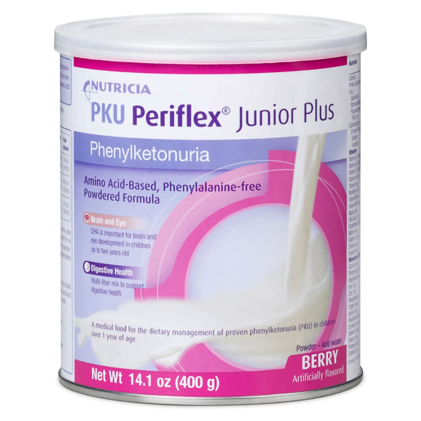 PKU Periflex Junior Plus PKU Oral Supplement, Berry, 14.1 oz - Each - Image 1