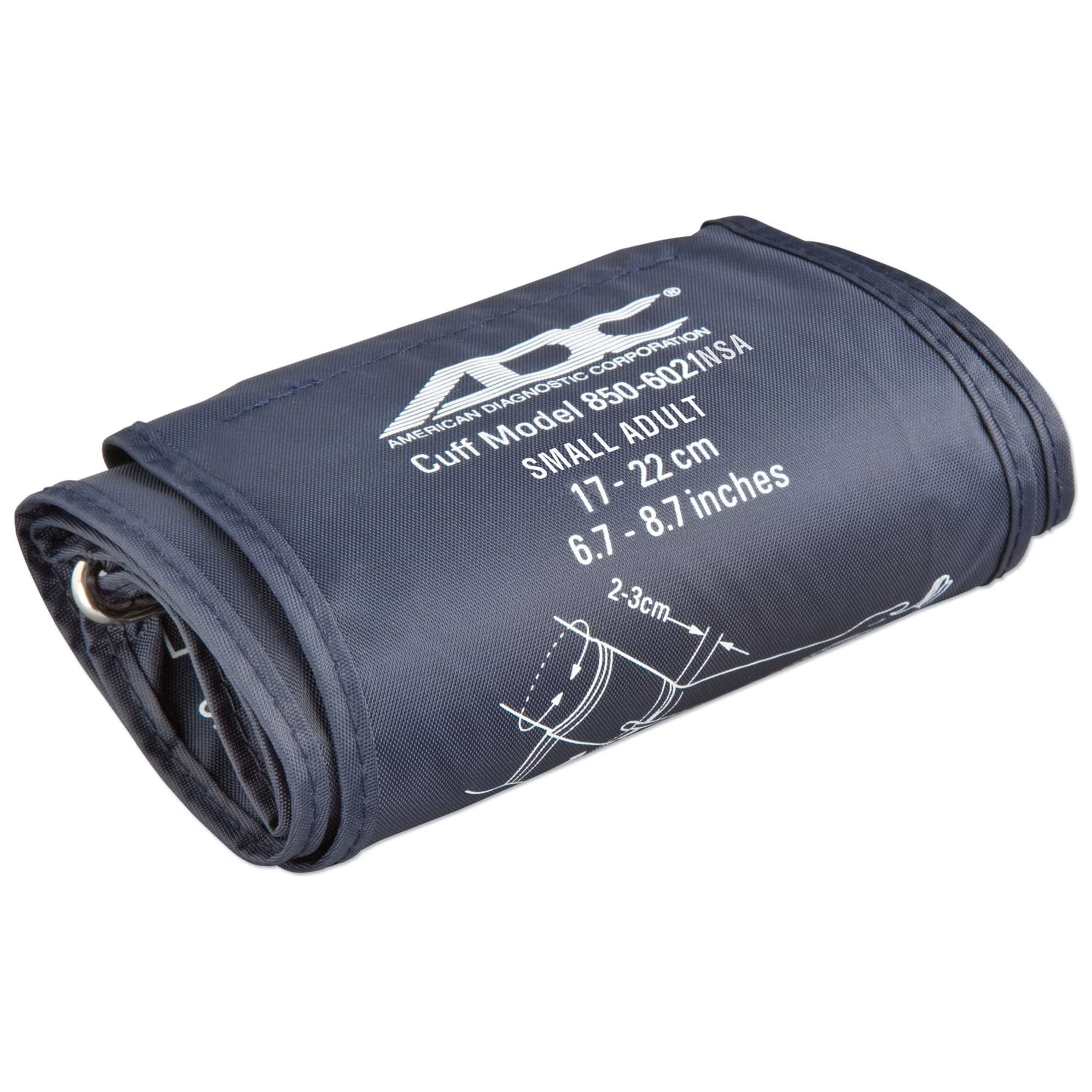 ADC Advantage Reusable Blood Pressure Cuff for Arm, Navy Blue