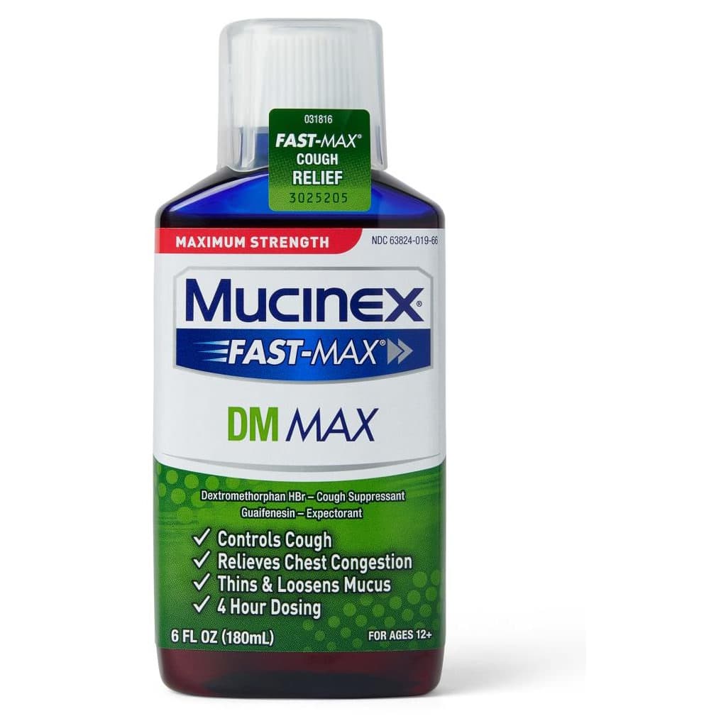 Mucinex FAST-MAX DM Max Cough and Cold Liquid, 6 oz - Image 1