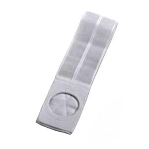 Nu-Hope 4" Flat Panel Ostomy Support Belt, 2-5/8", White, Small, Prolapse Flap - Each - Image 1