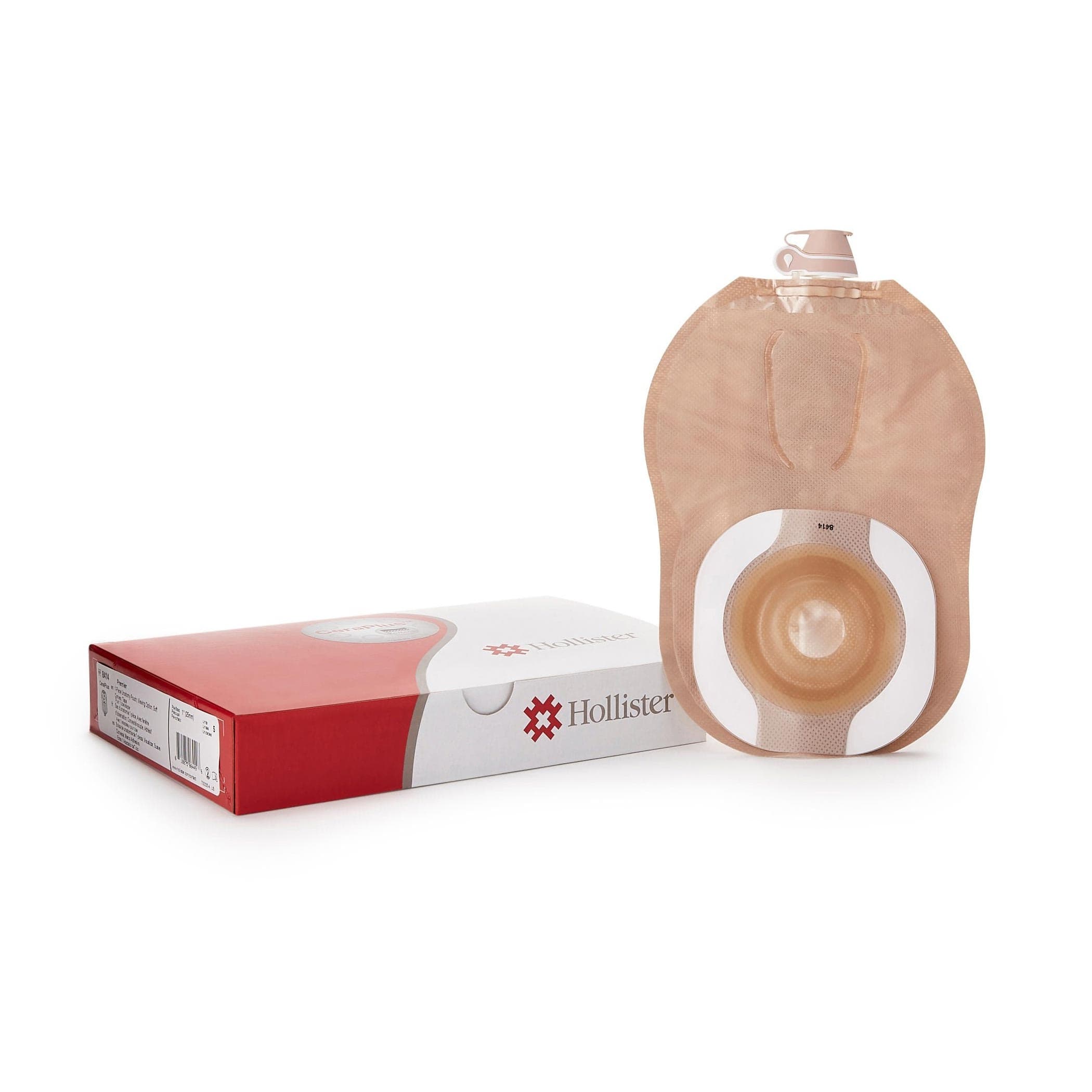 CeraPlus Soft Convex 1-Piece Pre-Cut Urostomy Pouching System, 1 Inch - Box of 5 - Image 1