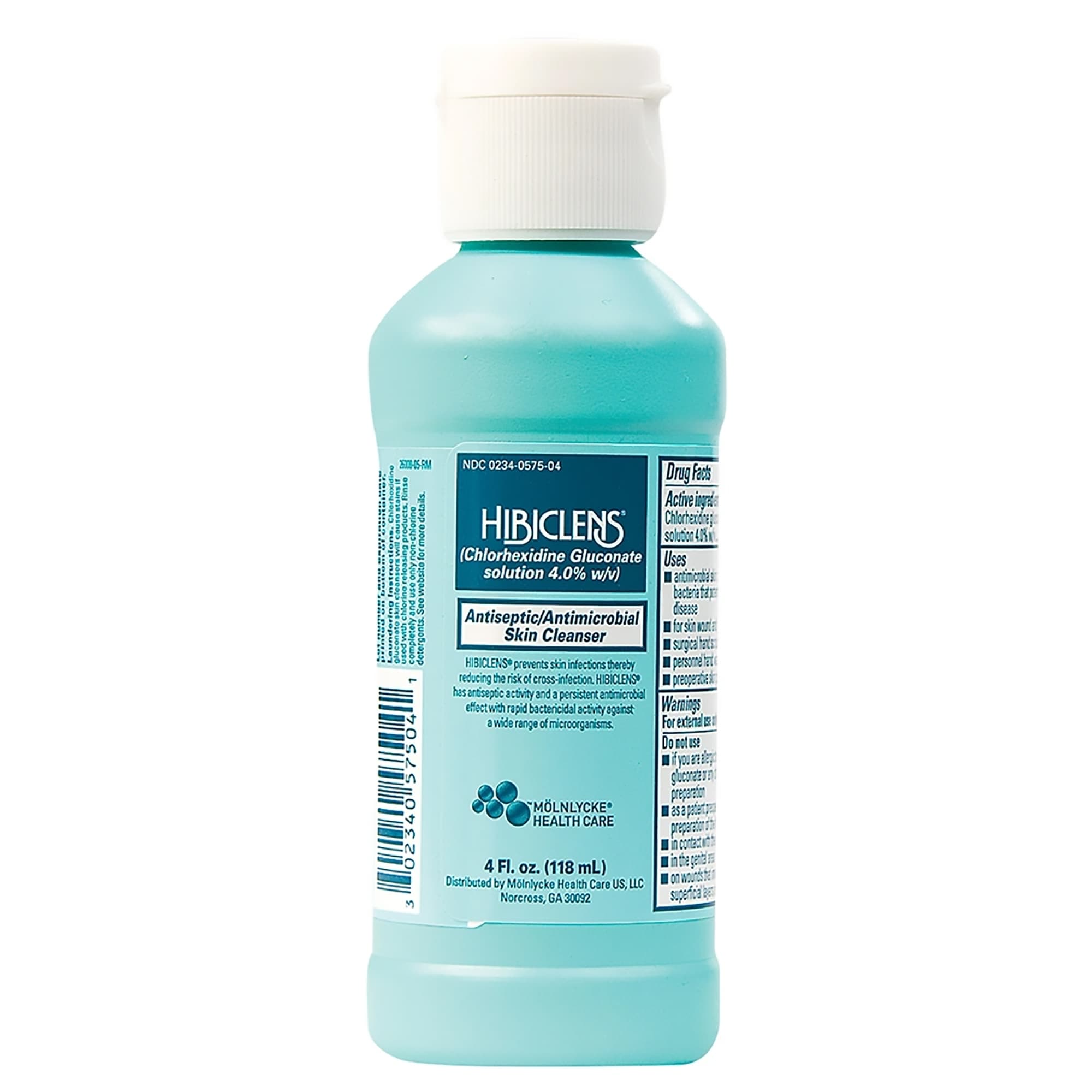 Hibiclens Antiseptic and Antimicrobial Skin Cleanser Liquid, Bottle, 4 oz - Case of 48 - Image 1