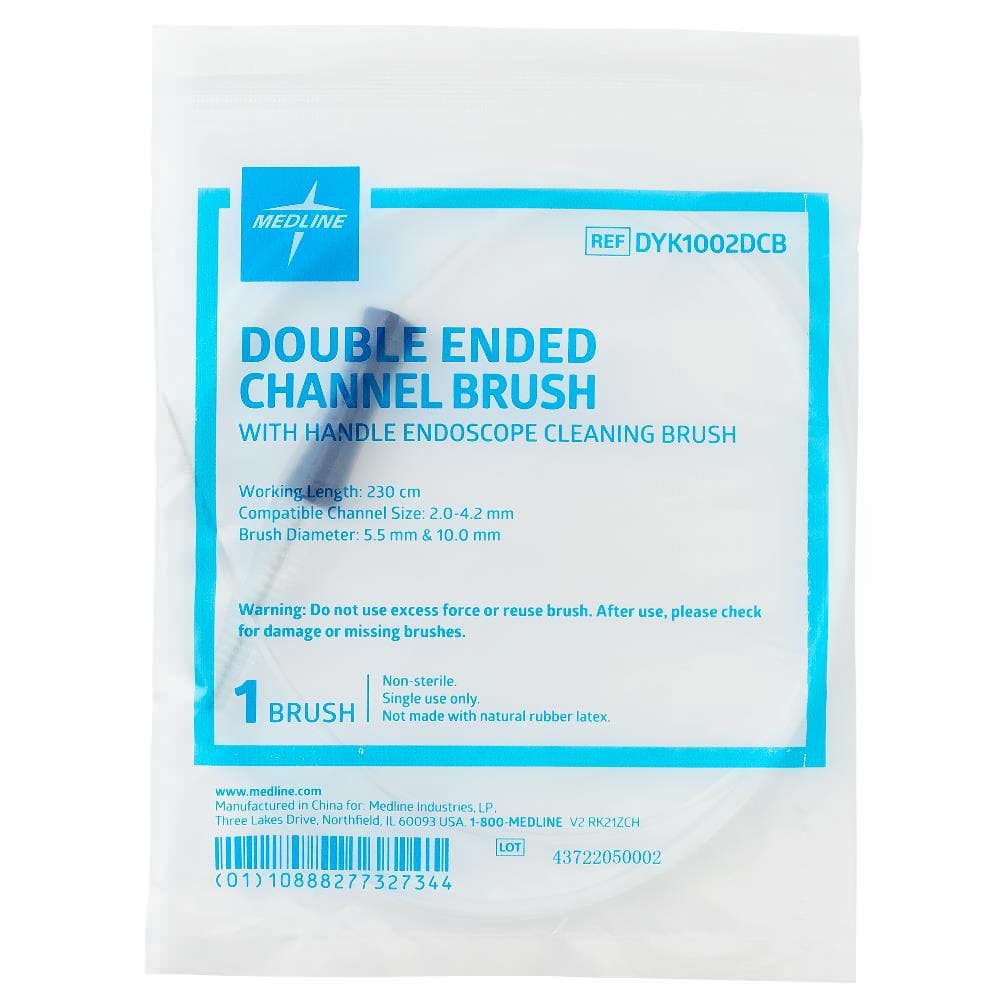 Medline Double-Ended Endoscopy Cleaning Brush with Handle, 230 cm - Image 2