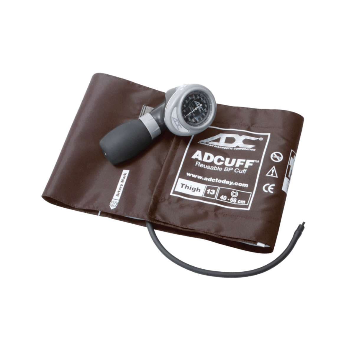 ADC Diagnostix Palm Aneroid Sphyg, Brown, Thigh - Image 1