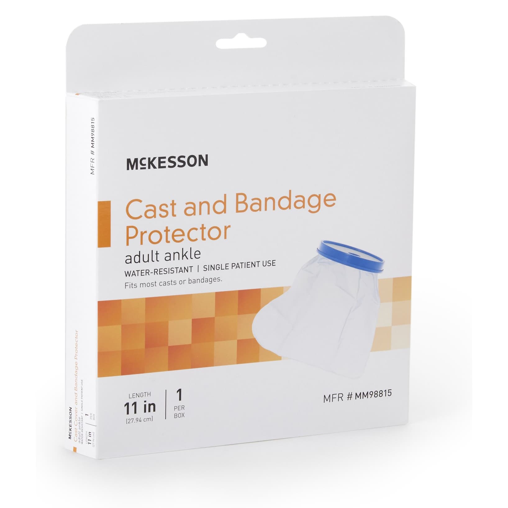 McKesson Leg Cast Cover Adult, 12 Inch, Ankle - Image 1