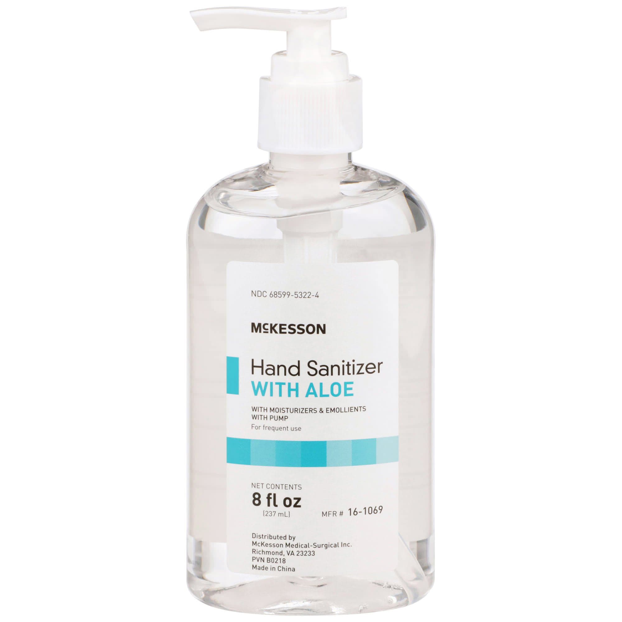 McKesson Hand Sanitizer with Aloe, 8 oz - Case of 24 - Image 1