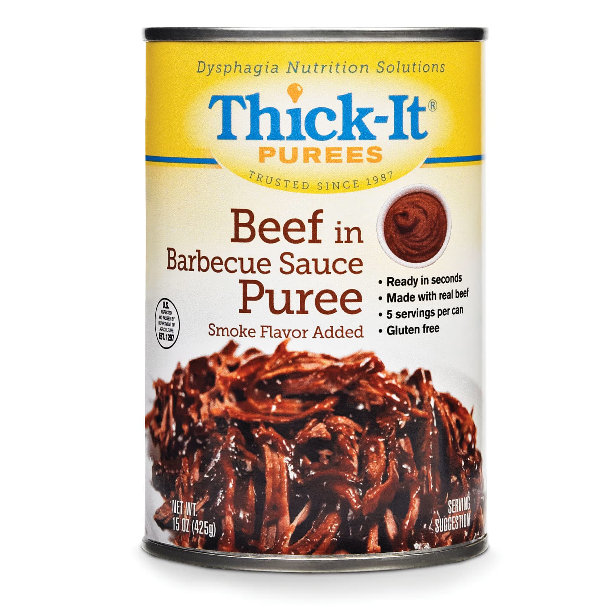 Thick-It Puree, Beef in BBQ Sauce, 15 oz - Each - Image 1