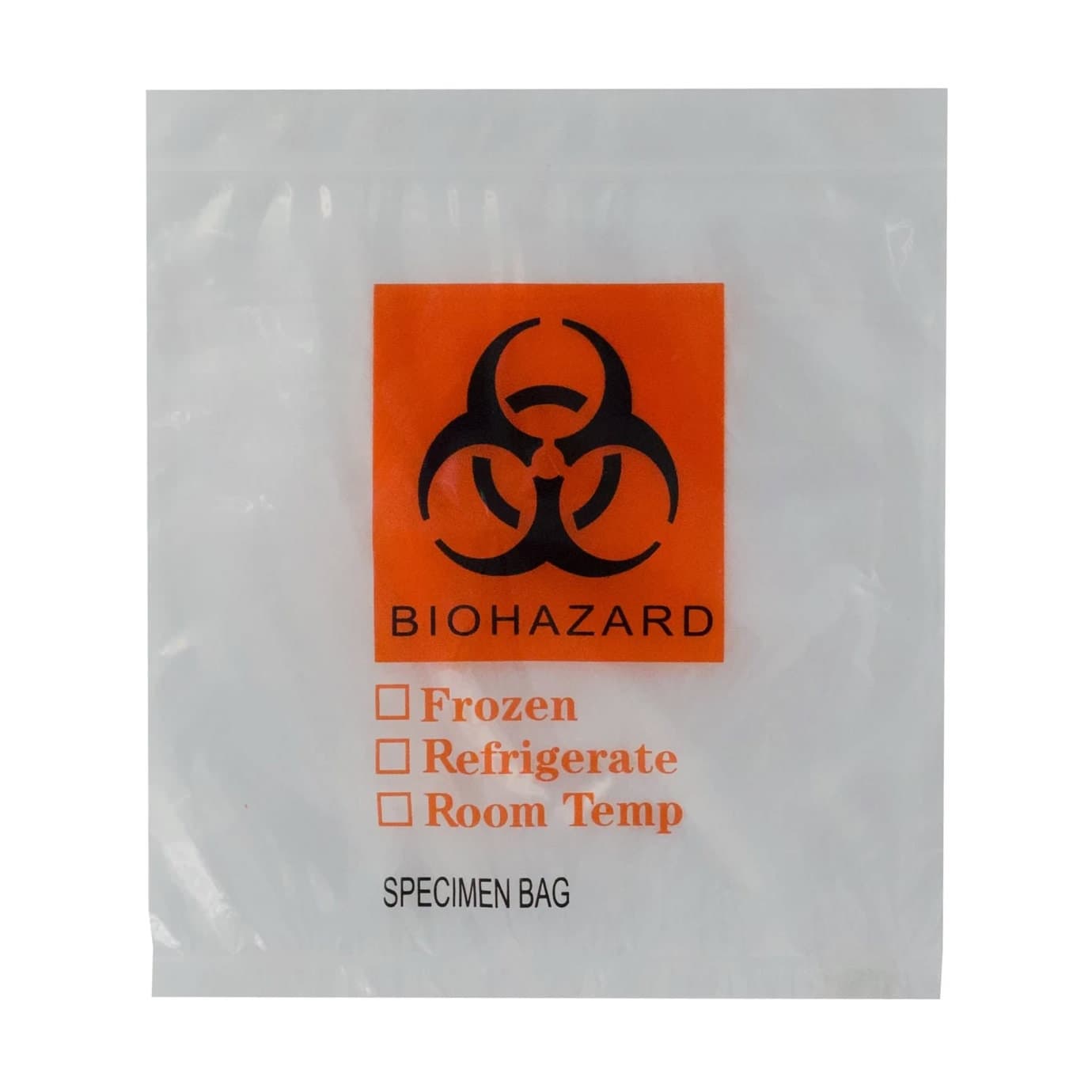 RD Plastics Specimen Transport Bag with Document Pouch, Zip Closure, 12 x 15 Inch - Case of 1000 - Image 1