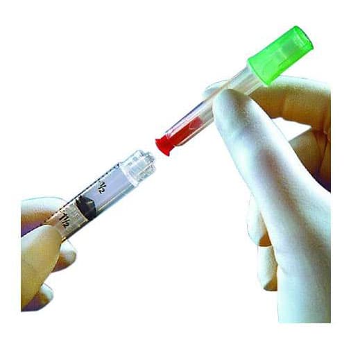Twinpak Dual Plastic Cannula with Syringe and Metal Pin, 0.1 cc Increments, 3 mL - Case of 800 - Image 1