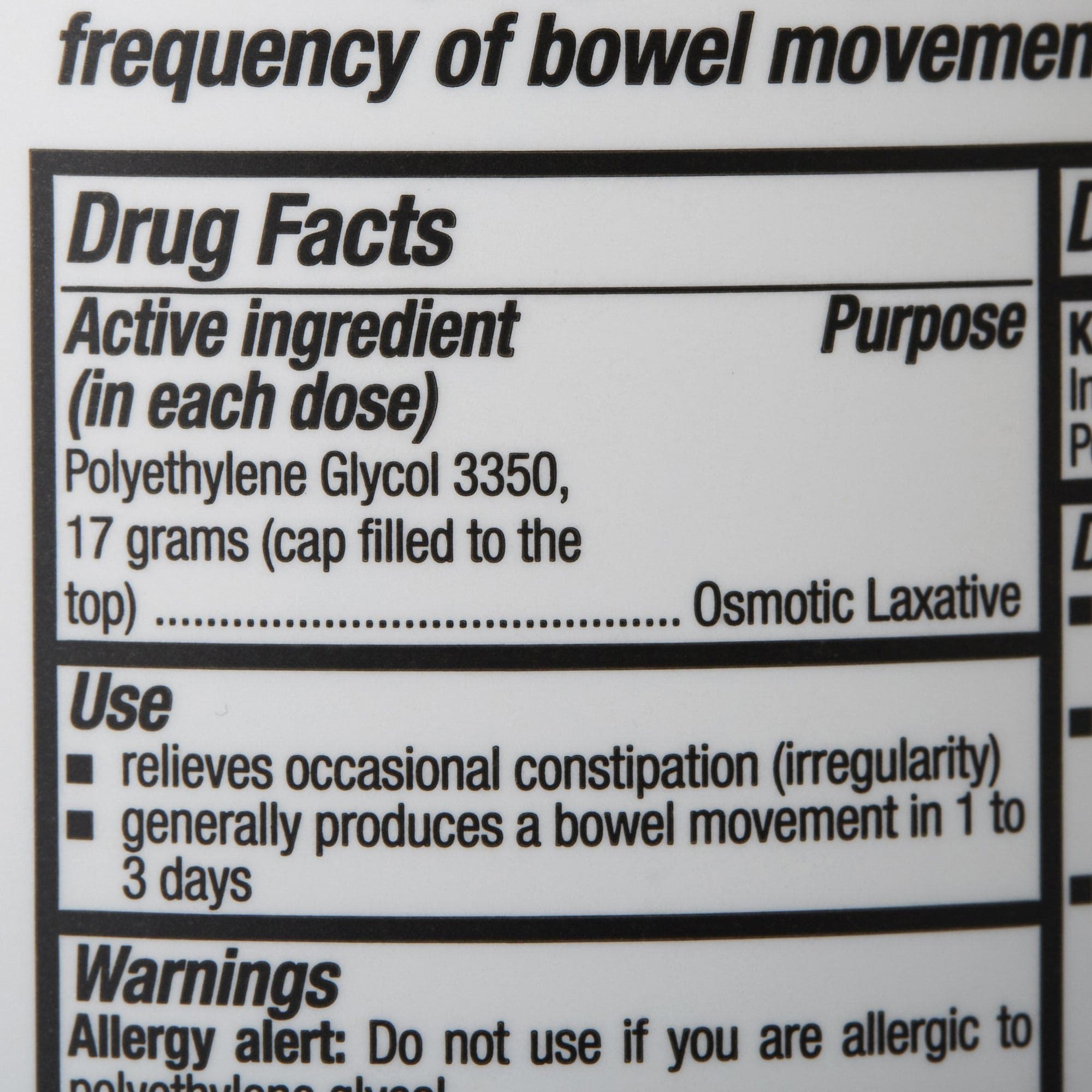 Geri-Care Polyethylene Glycol 3350 Laxative, Powder - Image 2