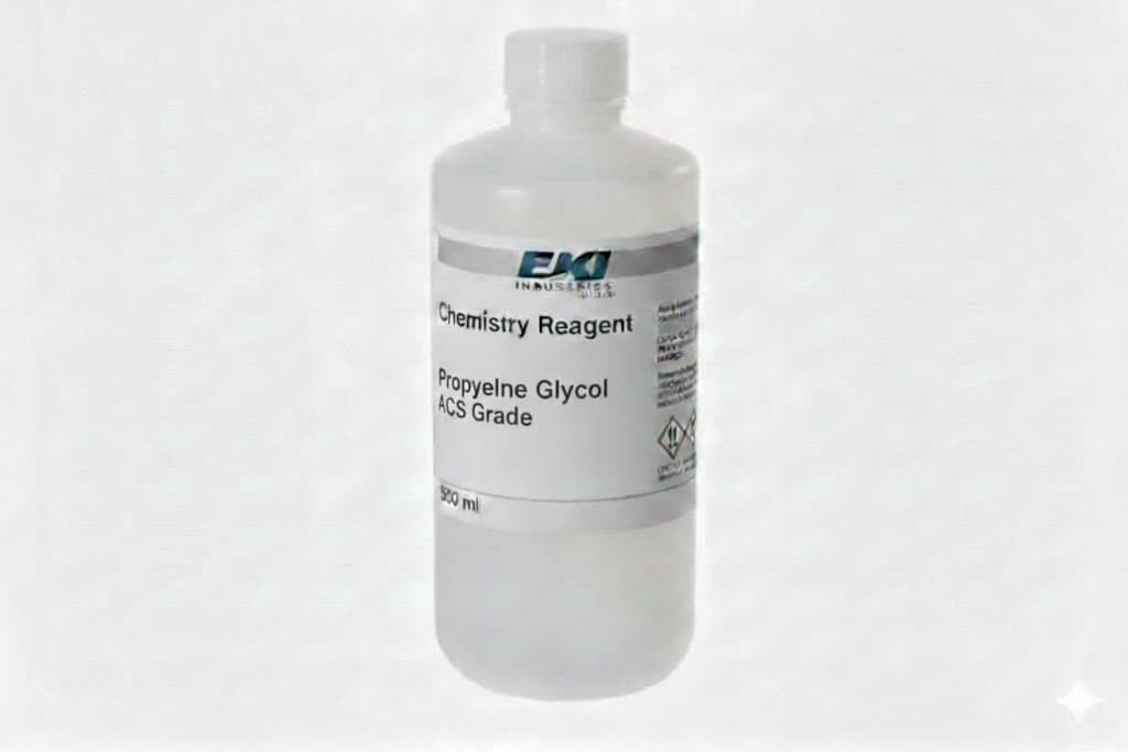 Chemistry Reagent Propylene Glycol ACS Grade >99.5%, 500 ml - Each - Image 1