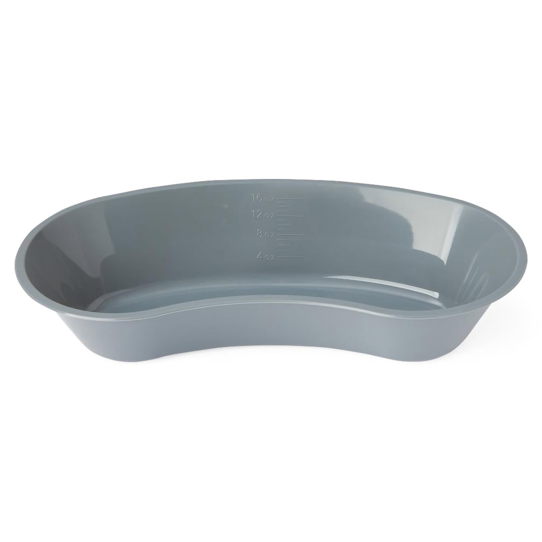 Medline Emesis Basin Kidney Reusable, Graphite, Graduated, 8-1/2 Inch, 500 cc - Case of 250 - Image 1