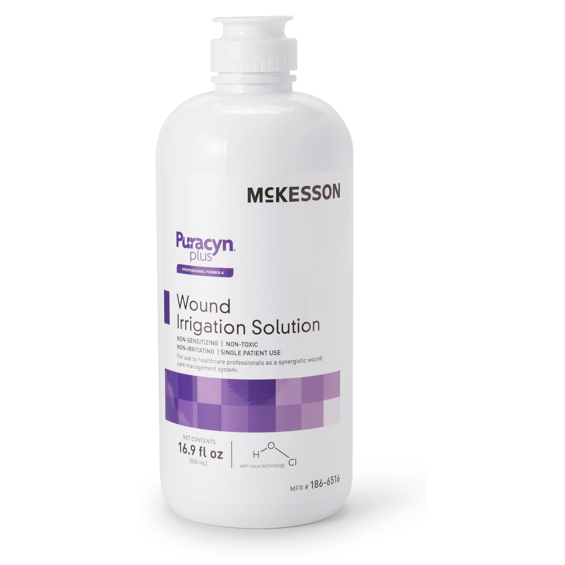 McKesson Puracyn Plus Professional Wound Cleanser NonSterile, Flip Top Bottle, 16.9 oz. - Case of 6 - Image 1