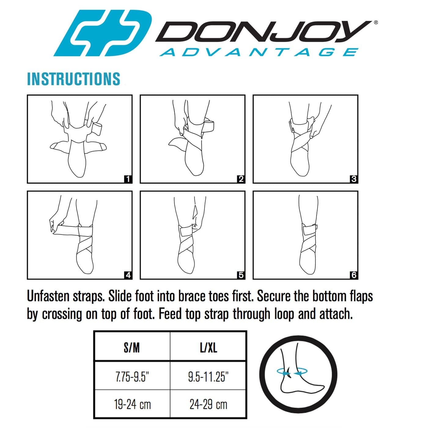 DonJoy Advantage Stabilizing Ankle Brace - Image 9