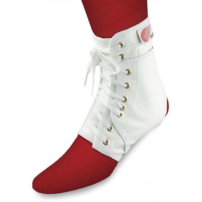 Swede-O Ankle Brace Lok Knit Tongue, White, Large - Image 1