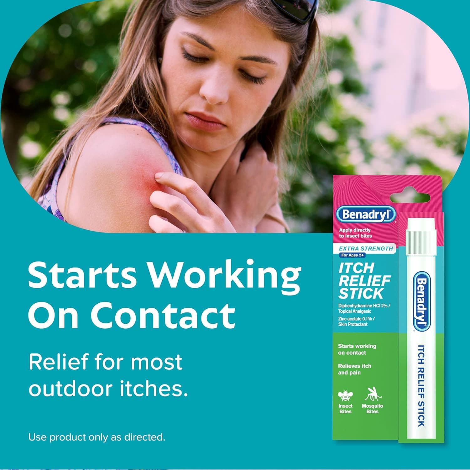 Benadryl Extra Strength Itch Relief Stick, 0.47fl oz - Each - Image 3