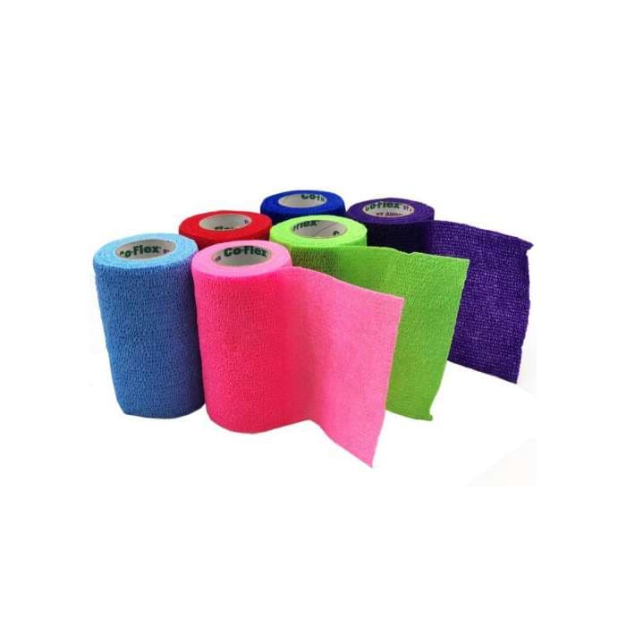Andover CoFlex Cohesive Bandage, 4 Inch x 5 Yard, Assorted Color - - Image 1