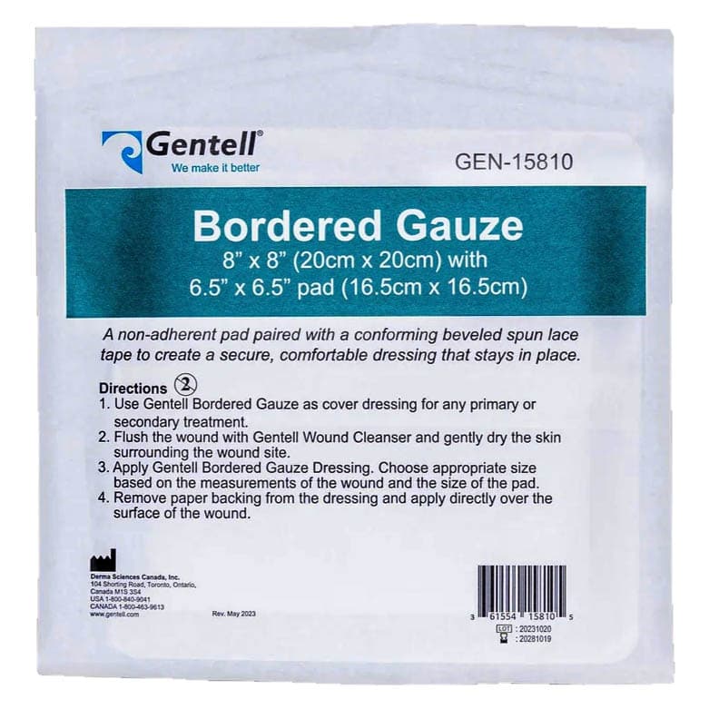 Gentell Bordered Gauze Dressing - Image 8