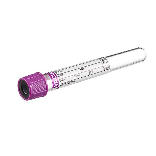 Vacuette K3 EDTA Additive Blood Collection Tube, 13 x 100 mm, 6 mL - Box of 50 - Image 1