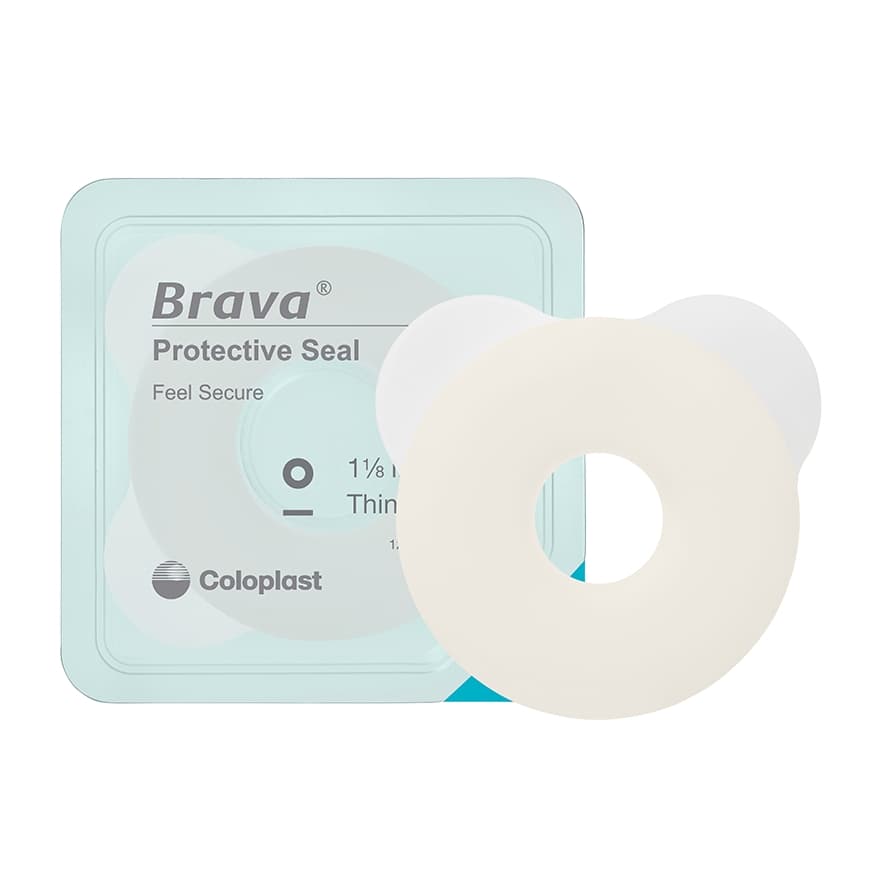 Brava Protective Seal, 3/4 Inch Stoma, 2.5 mm Thick, 3 Inch Adhesive - Box of 10 - Image 1