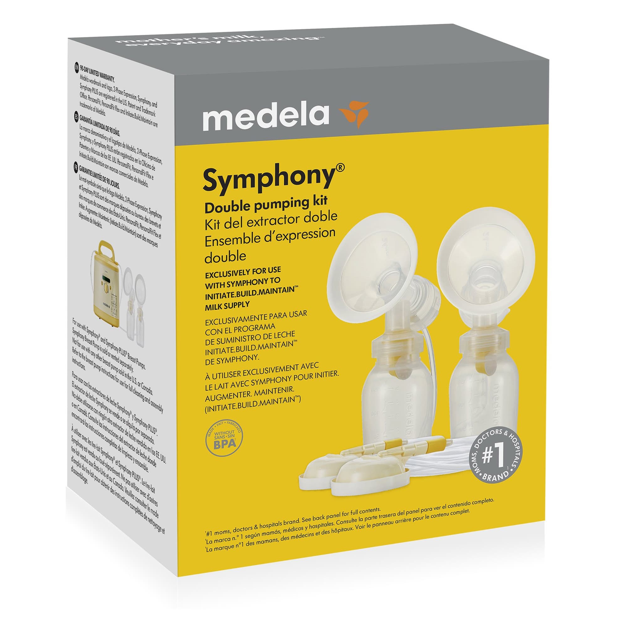 Symphony Double Electric Breast Pump Kit - Case of 6 - Image 1