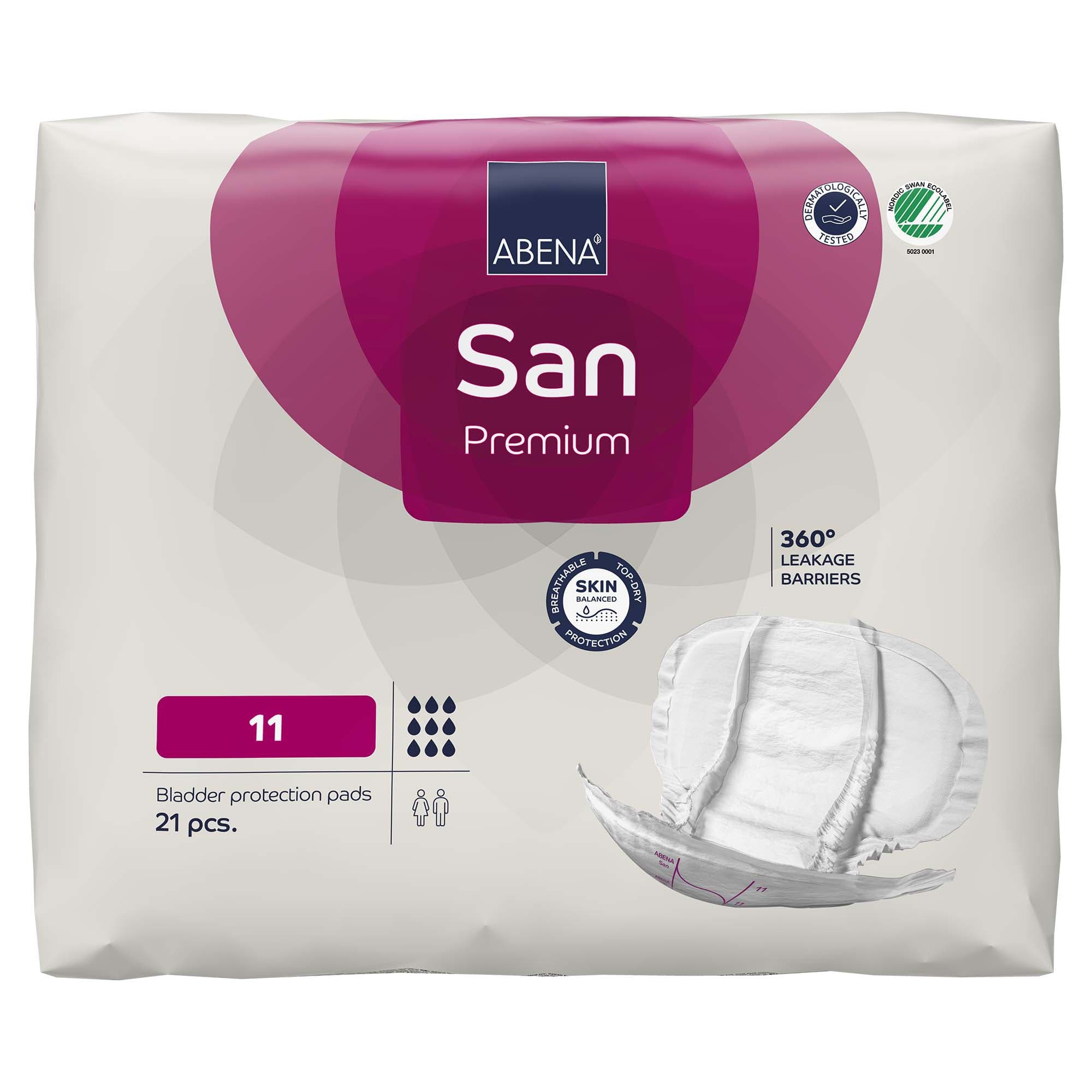 Abena San Premium Bladder Control Pads, Size 11 - Case of 84 - Image 1