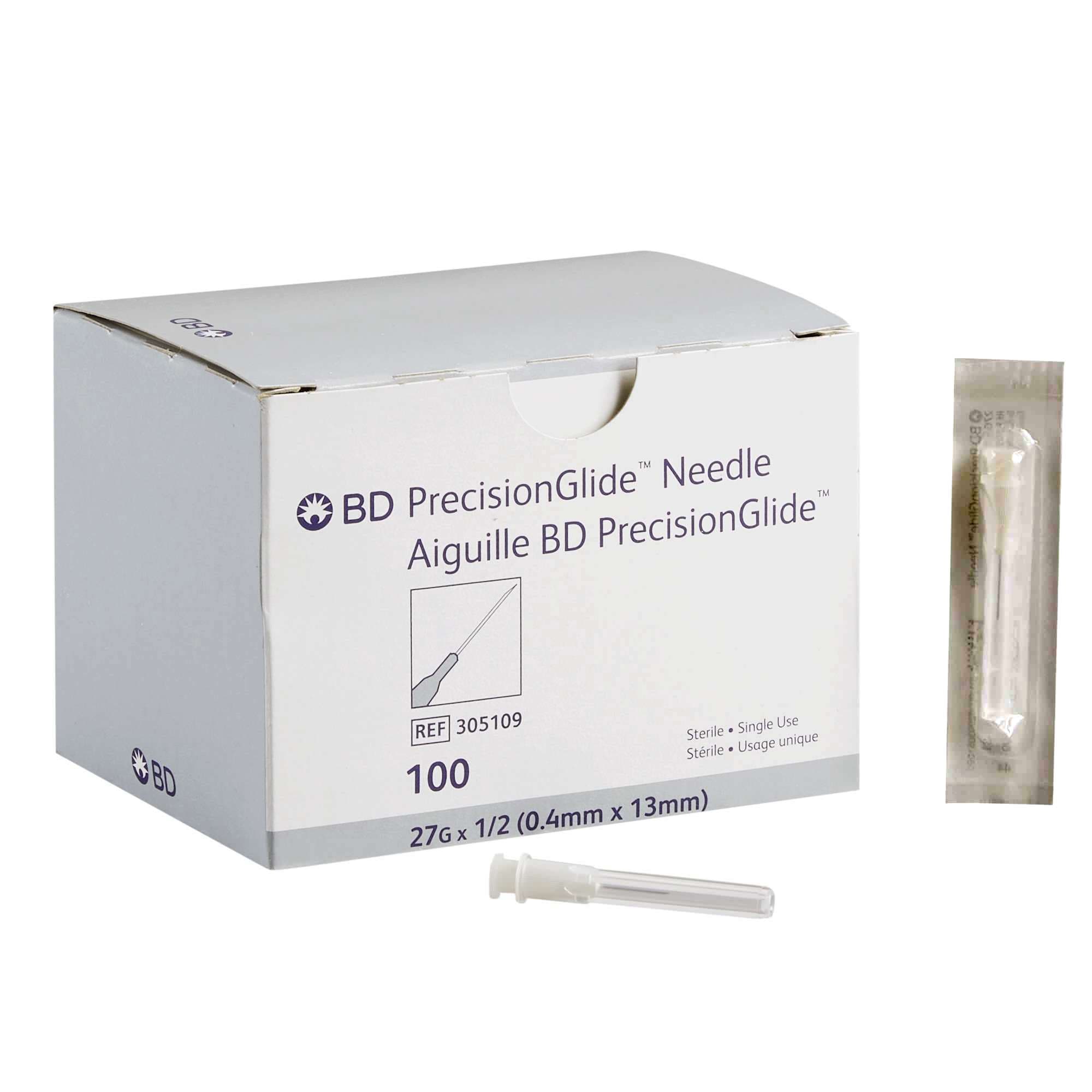 BD Regular Bevel Hypodermic Needle - Box of 100 - Image 1