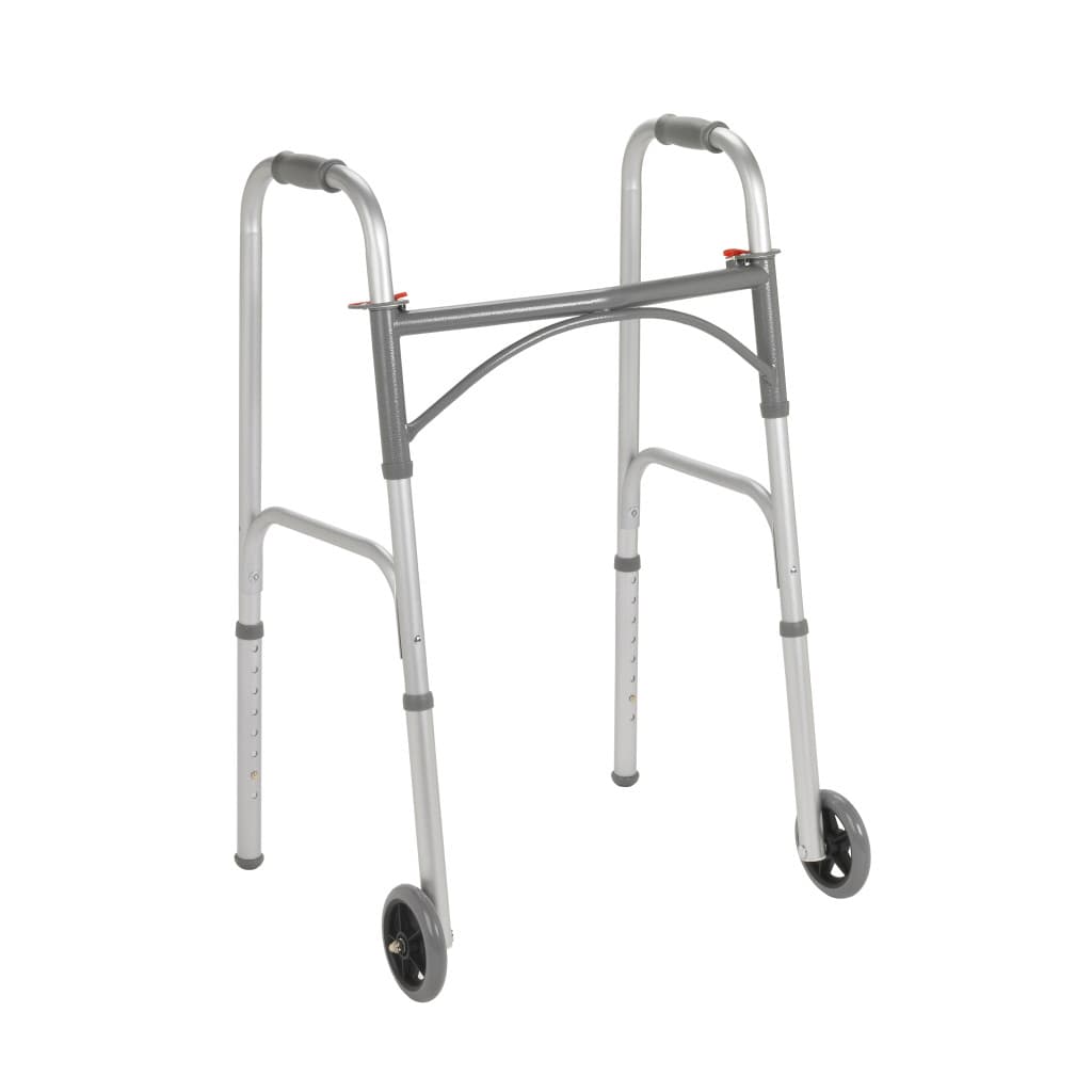Drive Folding Junior Walker, Two Button with 5" Wheels - Each - Image 1