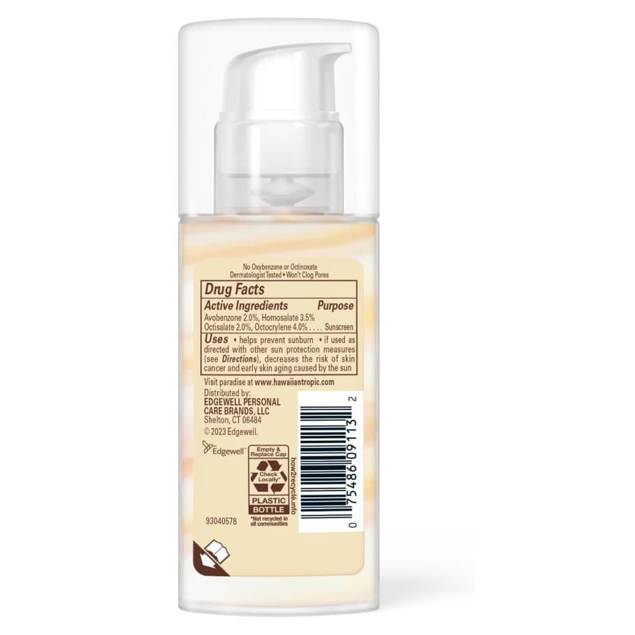 Hawaiian Tropic Weightless Silk Hydration Face Sunscreen Lotion - Image 2