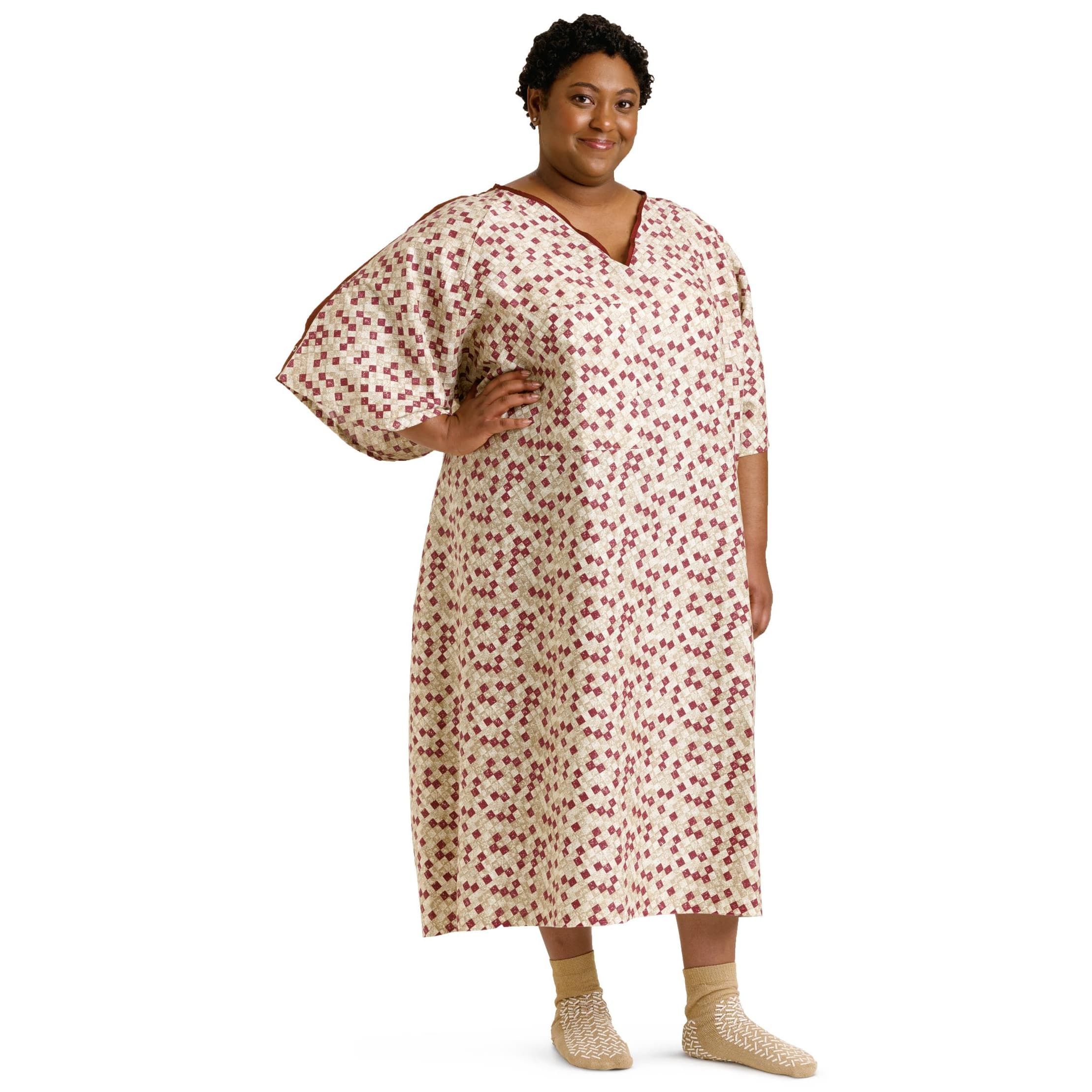 Medline Blended Patient IV Exam Gown with Side Ties, 5XLarge - 1 Dozen
