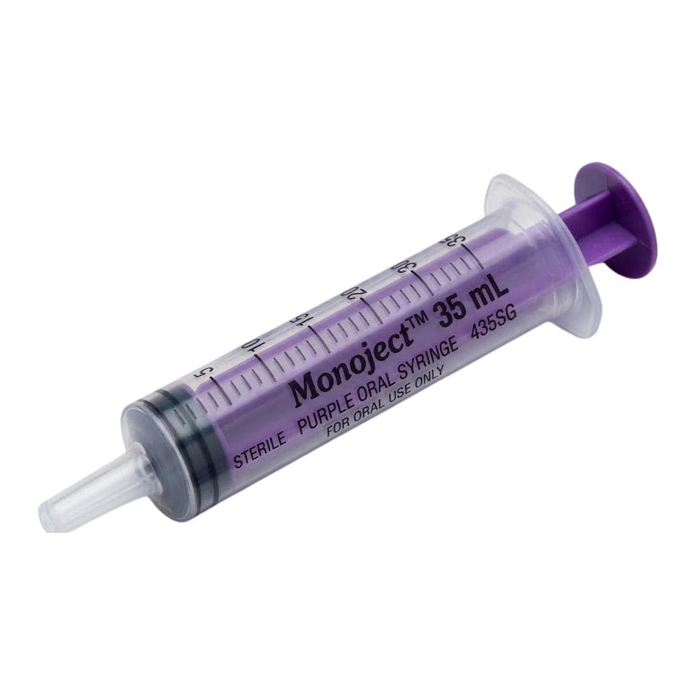 Monoject Oral Syringe with Standard Tip, 3 mL - Case of 480 - Image 1