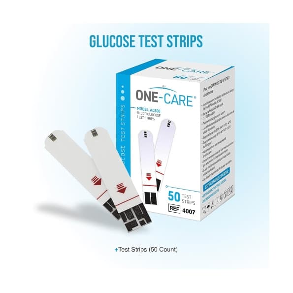 One Care Blood Glucose Test Strips – Box of 50 - Image 1
