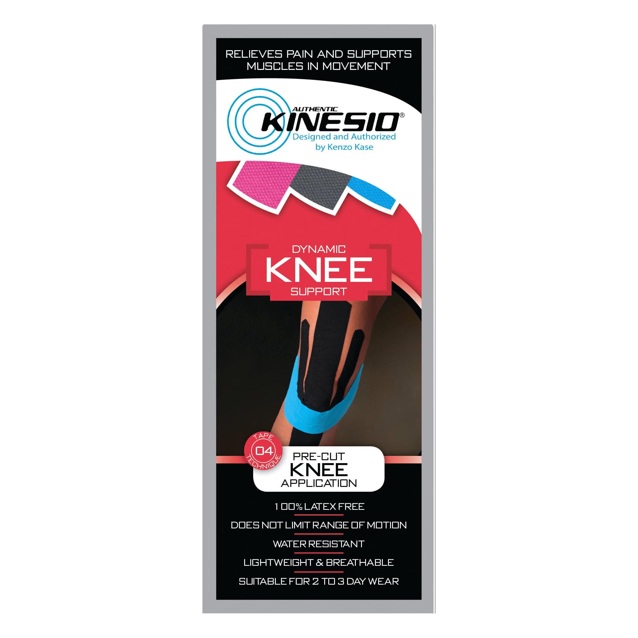 Kinesio Cotton Kinesiology Tape, Knee - Case of 20 - Image 1