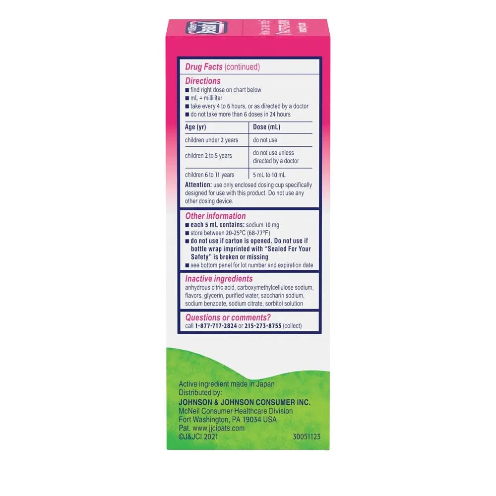 Children’s BENADRYL Dye-Free Allergy Liquid, 4 oz - Each - Image 3