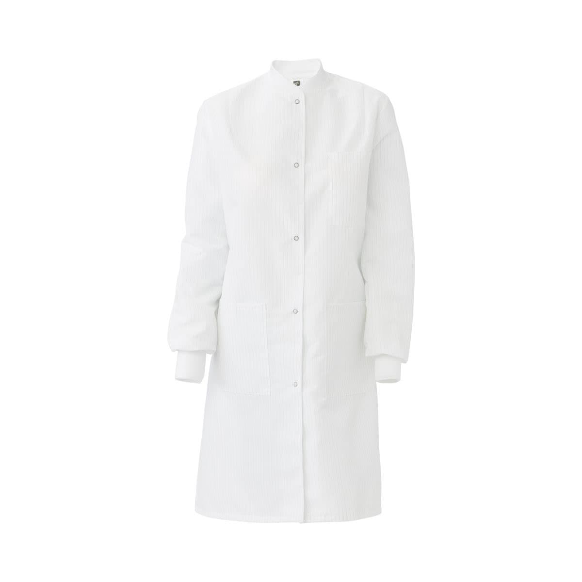 Medline Women's Protective Barrier Lab Coat with Pockets, ResiStat Static and Fluid Resistant, W, XS - Image 1