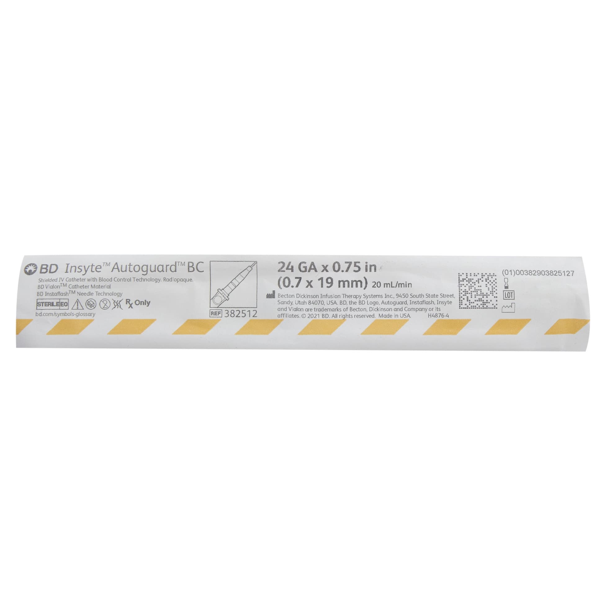BD Insyte Autoguard BC Peripheral IV Catheter with Straight Hub - Image 3