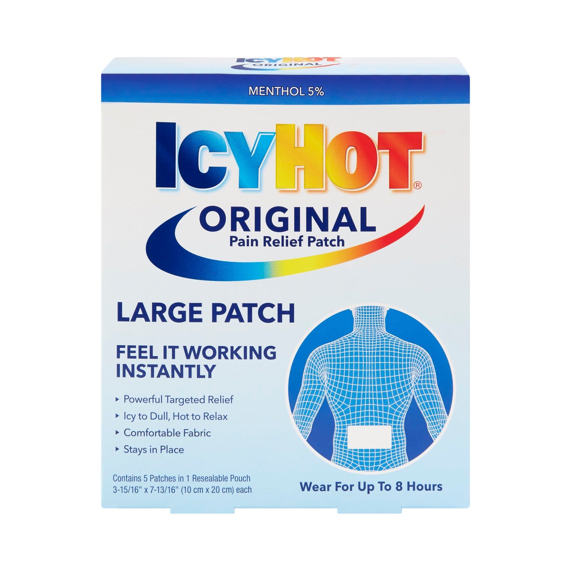 Icy Hot Topical Pain Relief Patch - Package of 5 - Image 3