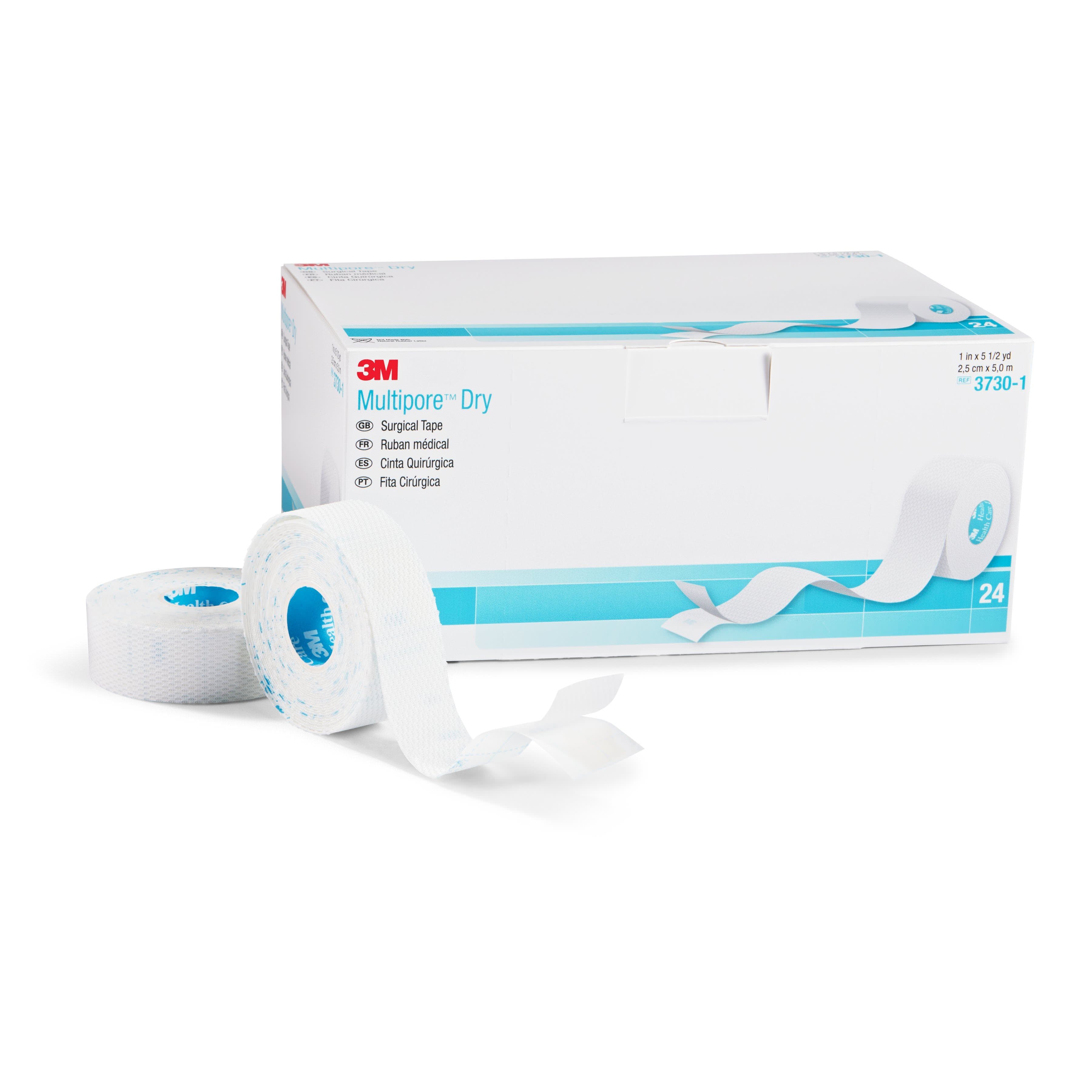 3M Multipore Dry Surgical Tape, 1" x 5-1/2 yards - Each - Image 1