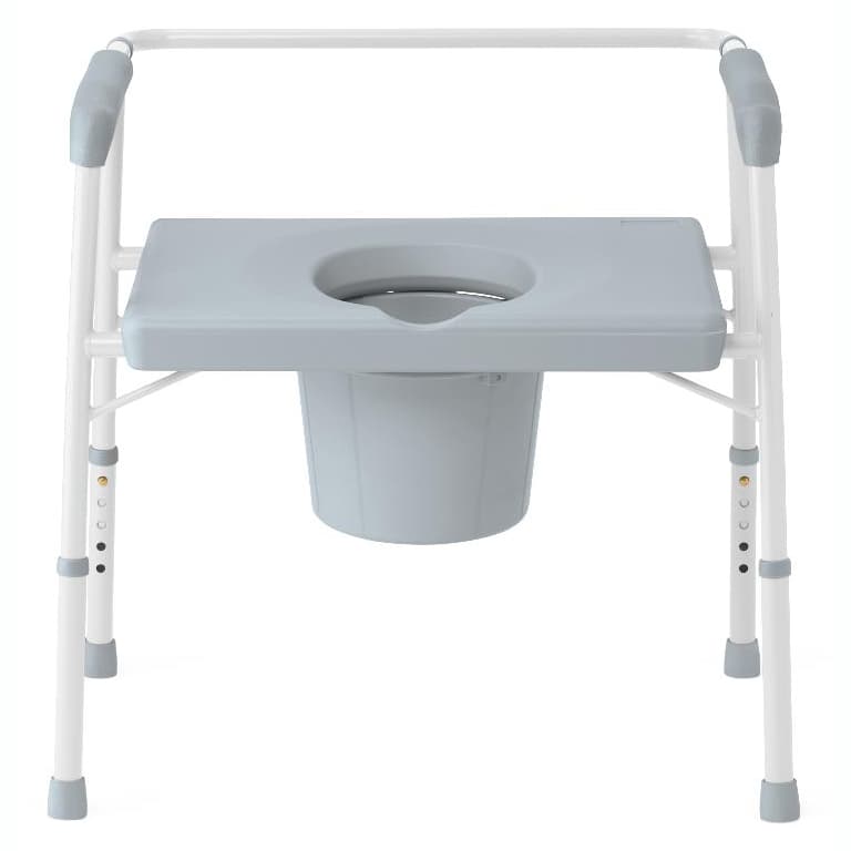 Medline Bariatric Bedside Commode, 650 lb Capacity - Image 1
