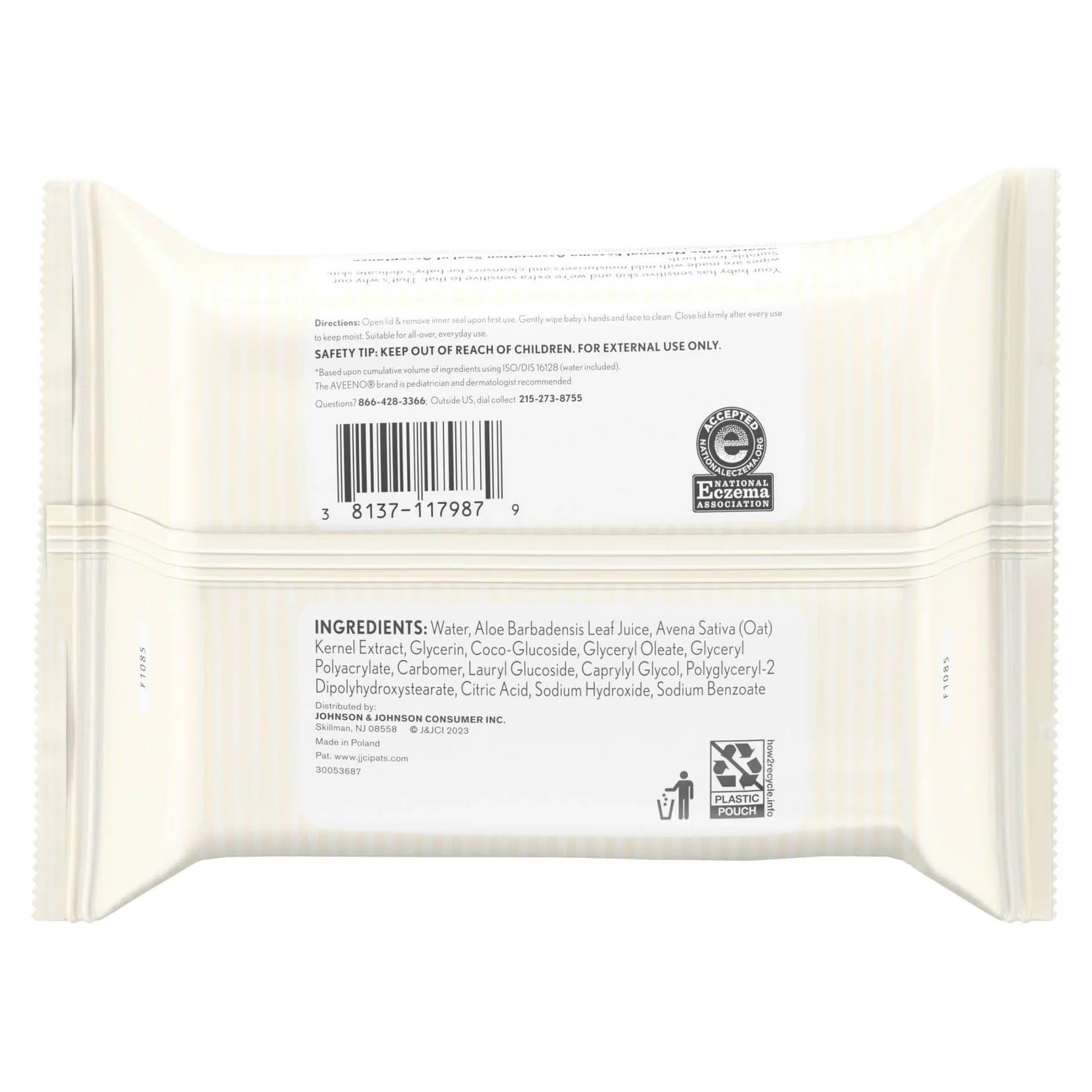 Aveeno Baby Soft Wipe Unscented - Image 4