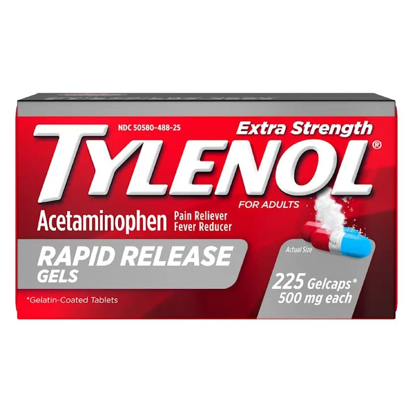 Tylenol Extra Strength Rapid Release Gels, 225 ct - Image 1