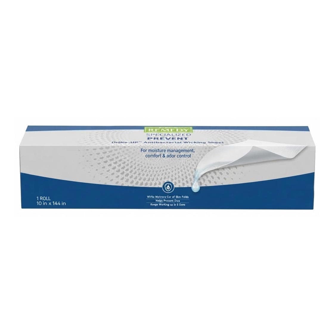 DriGo-HP Remedy Specialized Antibacterial Wicking Sheet, 10 x 144 Inch - Case of 10 - Image 1