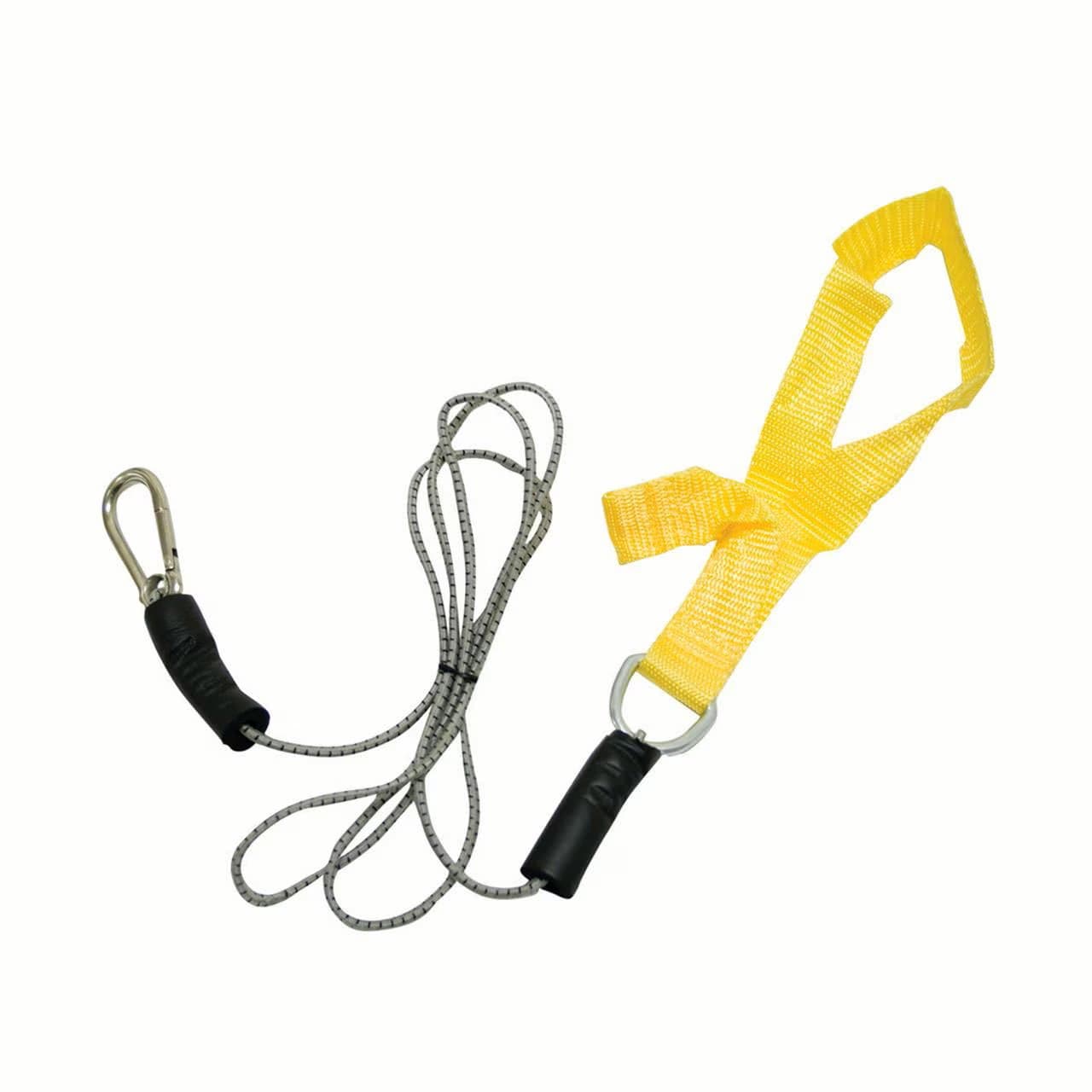 CanDo Exercise Bungee Cord With Attachments, 4 Feet, Yellow, Extra-light - Image 1